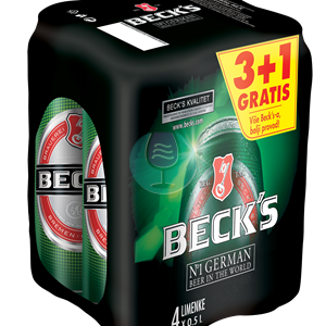 Beck's pivo 0.5l 3+1