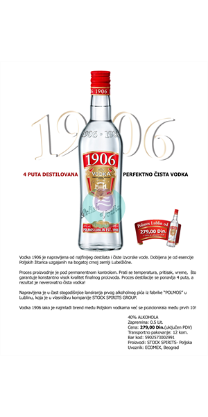 Vodka 1906 0.5